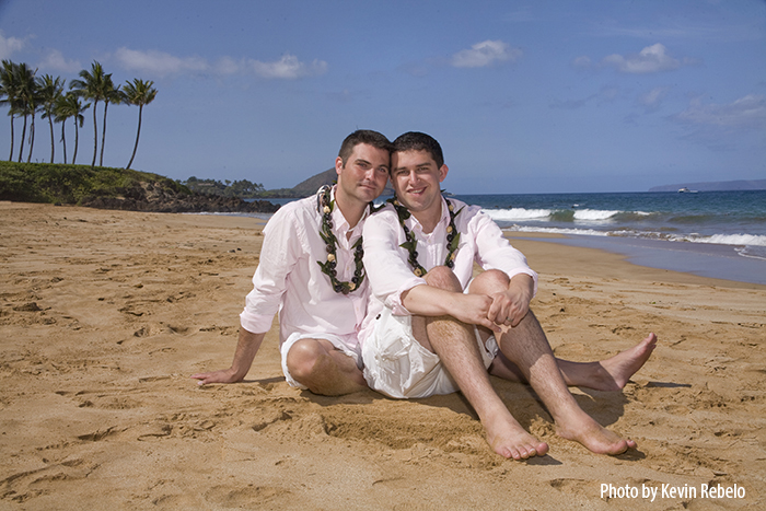 Poolenalena Beach Gay Hawaii Wedding Gay And Lesbian Wedding