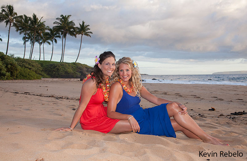posing for photos at their gay weddings on Maui